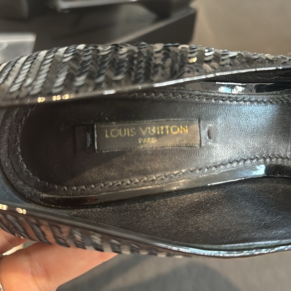 Louis Vuitton black sequin heels - Picture 5 of 11